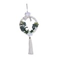 thumbnail image 4 of AMLESO Nordic Easter Wreath for Front Door Background Artificial Leaves Macrame Garland Beige, 4 of 8