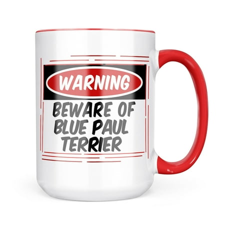 

Neonblond Beware of the Blue Paul Terrier Dog from Scotland Mug gift for Coffee Tea lovers