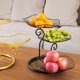 thumbnail image 5 of 3 layer fruit basket 3 tier fruit basket fruit basket Nordic Style 3 Tier Fruit Basket Modern Multi Layer Fruit Snack Storage Basket for Living Room Coffee Table Lotus Leaf Black ANGGREK Otros, 5 of 5