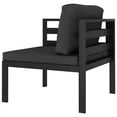 thumbnail image 5 of vidaXL 6 Piece Patio Lounge Set with Cushions Aluminum Anthracite, 5 of 9