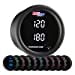 thumbnail image 3 of GlowShift 10 Color Digital 300 F Dual Temperature Gauge Kit - for Water, Oil, Transmission Temp - Includes Electronic Sensors - 2 Multi-Color LED Displays - Tinted Lens - 2-1/16" (52mm), 3 of 10