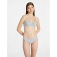 thumbnail image 2 of No Boundaries Cotton Blend Lightly Lined T-Shirt Bra, Women's 34A-40C, 2 of 6