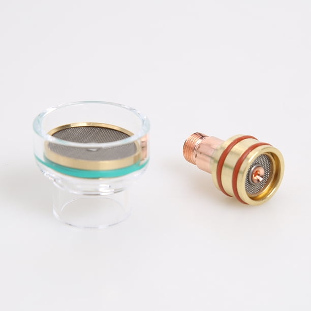 Kit de soplete de soldadura de argón TIG, copa de vidrio, lente de Gas, boquillas de soldadura de 1,6mm Likrtyny Para estrenar