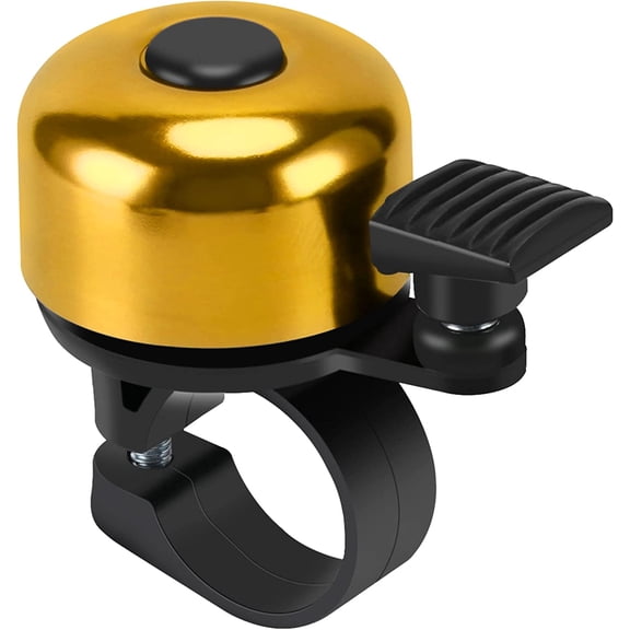 Clear Sound Bike Bell Loud Crisp Bicycle Bell Scooter Tricycle Mountain Bike Accessories for Boy Girl Kids Adults - Gelb