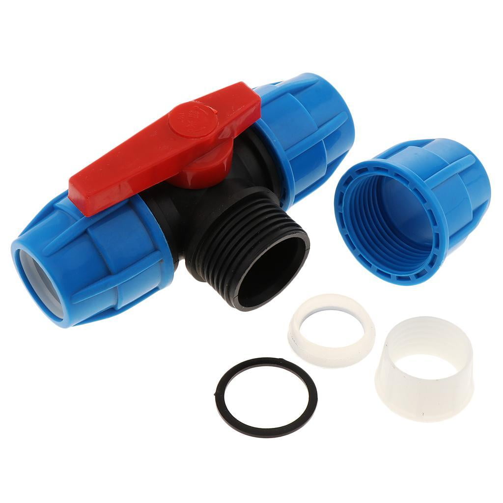 3Way Valve Garden Hose PE Connector Splitter, Hose Manifold, Heavy