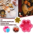 thumbnail image 1 of Jioakfa Kitchen Product Snowflake Candle Mould Chocolate Making Tool Baking Soap Diy Pink, 1 of 9