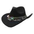 thumbnail image 1 of Sombrero de vaquero clásico Minnieouse con cinturón de borlas negro, 1 of 6