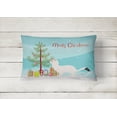 thumbnail image 2 of Carolines Treasures BB9239PW1216 Stoat Short-tailed Weasel Christmas Canvas Fabric Decorative Pillow, Teal, 12H x16W,, 2 of 3