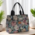 thumbnail image 2 of Hsqqdc Floral Print Canvas Tote Bag, Large Capacity Work Shoulder Handbag, 2 of 7