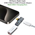 USB Type C 10Gbps OTG 2in1 Adapter with 100W PD Charging Compatible for