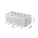 thumbnail image 3 of Caja de almacenamiento plegable de plástico ABS | Organizador de armario multitamaño para ropa | Cesta apilable con compartimentos para dormitorio, baño, cocina y oficina (blanco) - 4 tamaños, 3 of 6