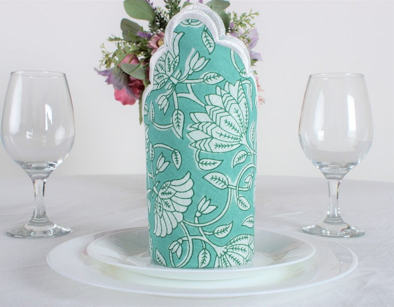 Seafoam Green Cloth Napkins 100 Pure Cotton Farmhouse Wedding Dinner