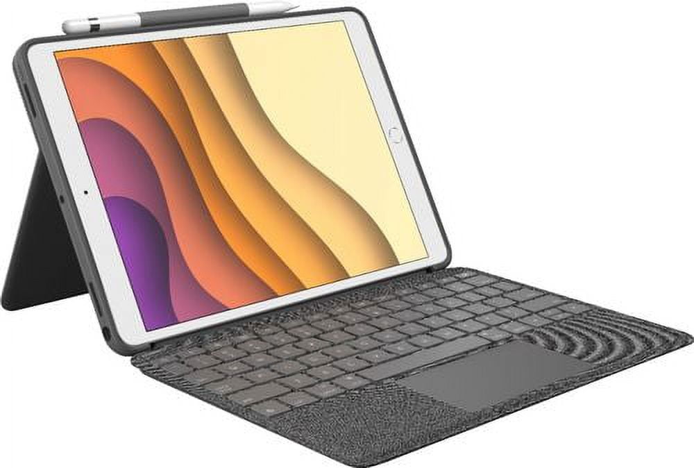 Logitech Combo Touch Trackpad Keyboard Case for iPad (7th, 8th