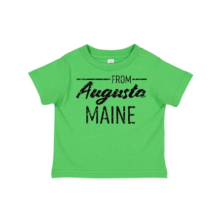 

Inktastic From Augusta Maine in Black Distressed Text Gift Toddler Boy or Toddler Girl T-Shirt