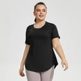 thumbnail image 2 of 2025 Women's Short Sleeve Workout Shirts Breathable Yoga T-Shirts Summer Lightweight Athletic Tee Vacation Tops, 2 of 7