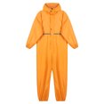 thumbnail image 4 of Jowowha Mens Waterproof Jumpsuit One Piece Reflective Strip Motorcycle Rainsuits and MudStopper Yellow 170/L, 4 of 7