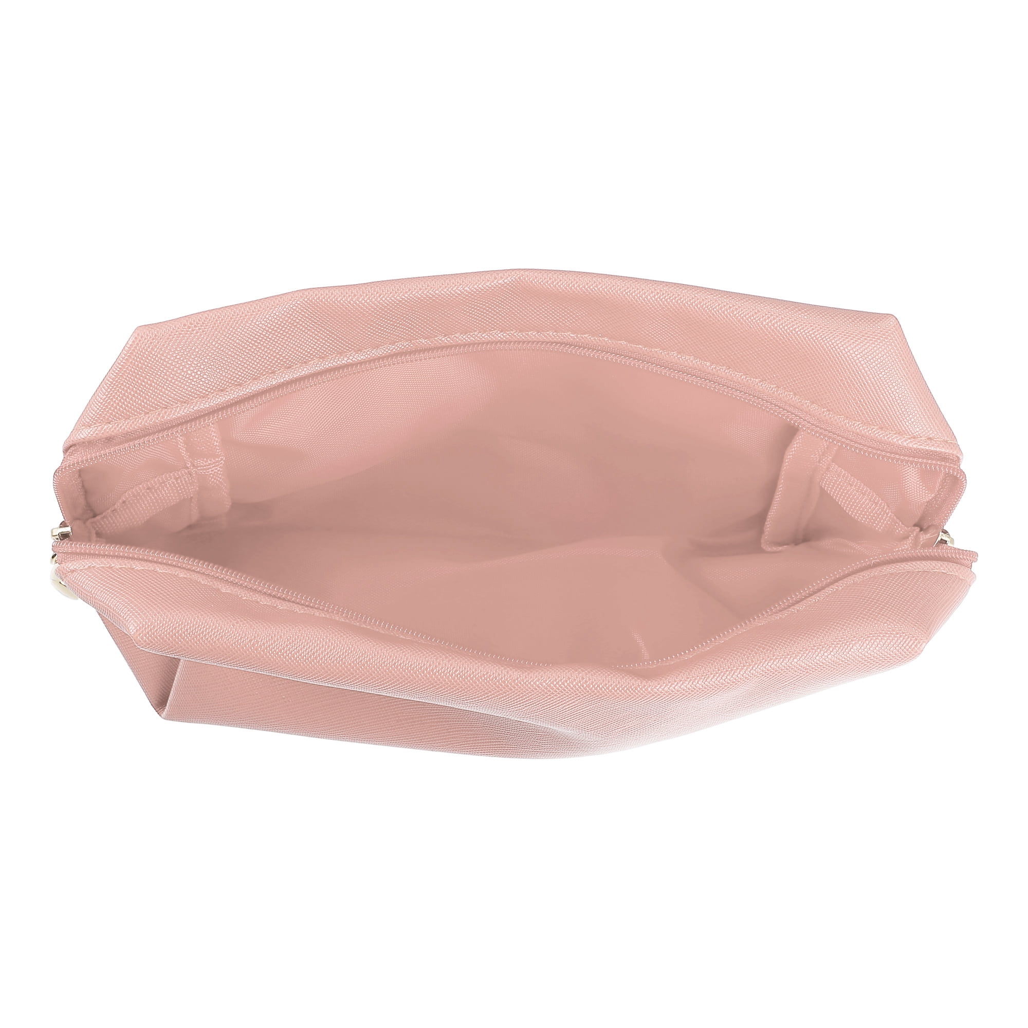 Unique Bargains Floral Makeup Bag Zipper Flower Cosmetic Pouch Water Pink