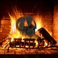 thumbnail image 2 of Costway Ceramic Fireproof Fire Pit Skull, Reusable Imitated Human Skull for Gas Black, 2 of 12