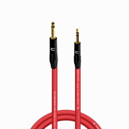 Coluber Cable 1/4" TS Male to 3.5 TRS Male - Pro 3-Pin Microphone Connector