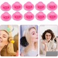 thumbnail image 3 of Rizadores sin calor, juego de 10 rulos para el cabello, ideales para mantener los rizos durante la noche, perfectos para dormir o viajar. Color rosa., 3 of 5