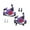 Violet, variant on Ximing Hydraulic Disc Brakes Brake Calipers Lightweight Adjustable Tightness Line Pulling Front & Rear for BMX Electric Bikes Repair Red