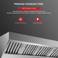 thumbnail image 7 of 4/5/6/7/8/9 FT Heavy Duty Commercial Exhaust Hood, Stainless Steel Vent Hood with Removable Baffle Hood Filters, Concession Trailer Hood for Food Truck Restaurant Commercial Kitchen, 7 of 7