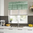 thumbnail image 5 of Sage Green Valances for Windows, Decorative Rod Pocket Window Valance Curtains, Vintage Modern Abstract Art Ombre Short Curtain Drapes for Kitchen/Bathroom/Living Room, 2 Panels, 42" W x 18" L, 5 of 8