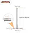 thumbnail image 2 of Uxcell 2Pcs 5 inch Wall Mounting Floating Shelf Bracket Blind Shelf Support, Silver, 2 of 7