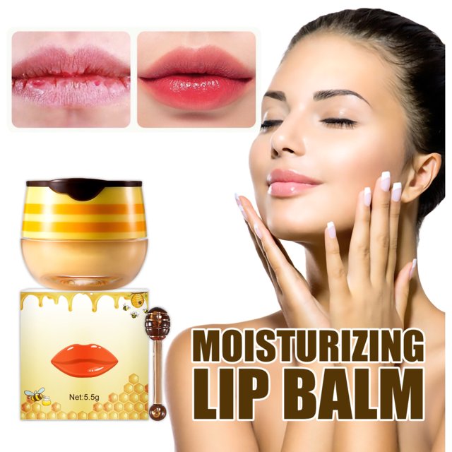 Bee Balm Bálsamo Labial Propolis Hidratante Honey Lip Cover Desvanece Las Líneas De Labios E Hidrata La Membrana De Labios De Propóleo Con Cepillo De Labios Para Labios Secos