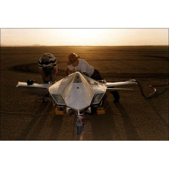 24"x36" Gallery Poster, first flight X-36 Tailless Fighter Agility Aircraft uav drone 97