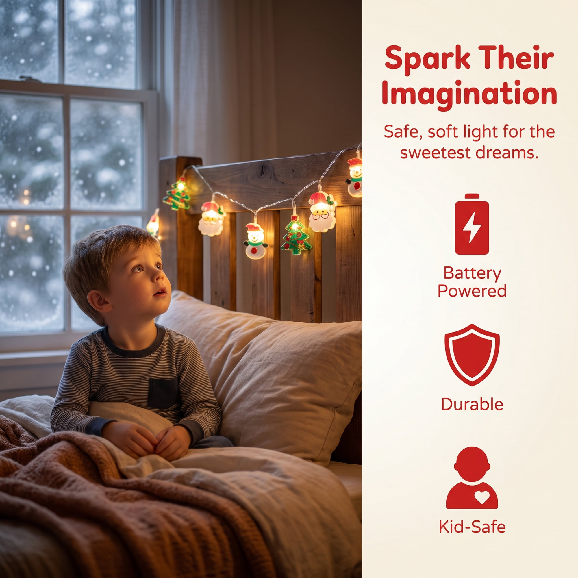 Unique Bargains Fairy Lights for Decor and Festive 9.8 ft Multicolor Battery Operated