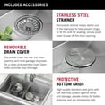 thumbnail image 7 of Delta 95A9032-T33D-SS Lorelai 33” Workstation Kitchen Sink Top Mount Drop-In 16 Gauge, 7 of 7