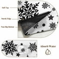 thumbnail image 2 of Christmas Snowflake Bathroom Rug Washable 2x3 Entryway Rug Non Slip Winter Xmas Simple Black White Front Door Mat Low Pile Indoor Doormat Throw Floor Carpet for Kitchen Bedroom Entrance, 2 of 8