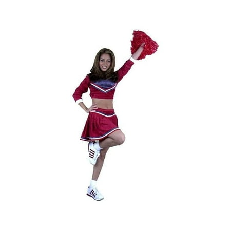 Adult Crop Top Cheerleader Costume