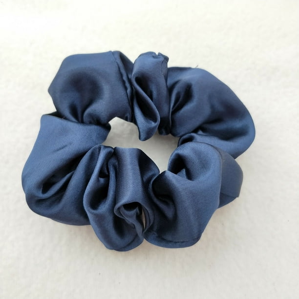 Anillo para el cabello de satén de 60 colores de color sólido Anillo para el cabello de satén de 204 colores Anillo para el cabello de intestino grueso Flor