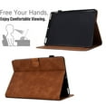 thumbnail image 3 of ELEHOLD Case for New Kindle Generation 6"(2024 Release)/Paperwhite 11th Gen 2022 6" R, Slim PU Leather Case with Card Holder Folio Stand Cover ,Brown, 3 of 6