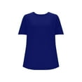 thumbnail image 5 of XuJwPNcy Womens Plus Size Tops Short Sleeve Crewneck Loose Fit Basic Oversized T Shirts Summer Spring Outfits S-5XL, 5 of 7