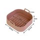 thumbnail image 1 of Cesta de silicona reutilizable para freidora de aire, bandeja para horno fácil de limpiar, revestimiento redondo, plato para Pizza, sartén para parrilla, accesorios para freidora de aire, 1 of 4