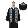 thumbnail image 4 of Fuzoiu Cartoon Train Hot Air Balloon Print Graduation Sash,Graduation Stole,Unisex Adult Graduation Stole Shawl 91" Long,for Academic Commencements Shawl-Sharp Corner, 4 of 7