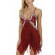thumbnail image 1 of Vestido de lencería ropa de dormir de malla cómoda rojo vino para la noche de cita ANGGREK Otros, 1 of 8
