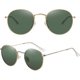 thumbnail image 2 of Small Round Polarized Sunglasses for Women Men Classic Retro Metal Frame Sun Glasses UV Protection, 2 of 4