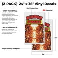 thumbnail image 2 of Ribbon Fries (2-PACK) 24" x 36" Vinyl Decals | Sign Insert Peel & Stick Decals Stickers Window Signs, 2 of 2