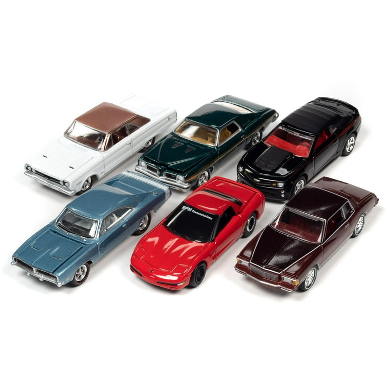 Muscle Cars USA 2022 Set A of 6 pieces Release 2 1/64 Diecast Model Cars  by Johnny Lightning