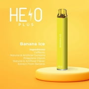 HELO Plus Caffeine Diffuser, Banana Ice - 800 Puffs | 0% Nicotine, Vegan, Sugar-Free, Gluten-Free Aromatherapy