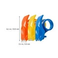 thumbnail image 2 of CHUANK 3Pcs Packing Tape Dispenser Wide Ergonomic Tape Handheld Heavy Duty Tape for Shipping Moving Mailing Box Sealing Carton Packaging Red Yellow Blue, 2 of 6