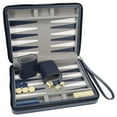 thumbnail image 5 of WE Games Magnetic Backgammon Set with Carrying Strap, Travel Size, Navy Blue, 5 of 10
