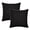 Phantom Black, variant on ZOPZO Outdoor Waterproof Throw Pillow Covers 2-Pack, Pure White, 18x18 Inch, Decorative Farmhouse Garden Cushion Cases for Couch Sofa