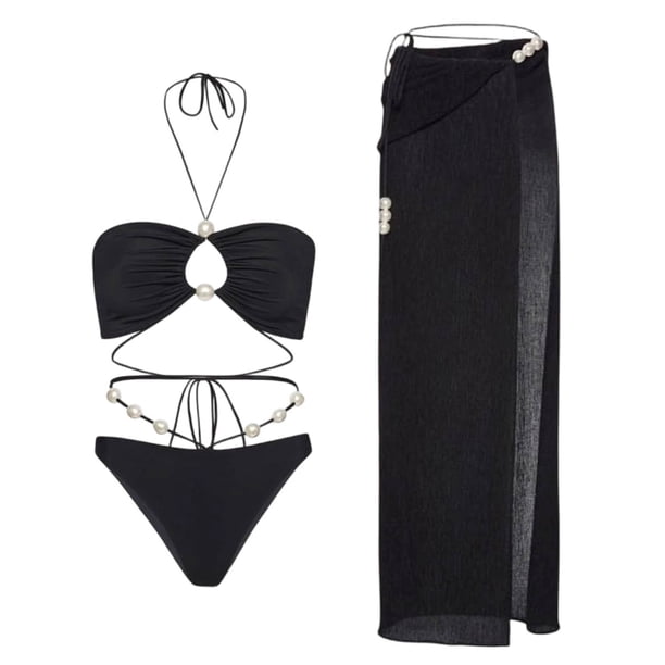 Traje de baño de 2 piezas para mujer, trajes de baño para mujer, trajes de baño de mujer con cuello en V, trajes de baño para mujer