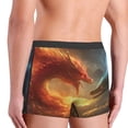 thumbnail image 5 of Balery Red And Blue Fire Dragon B Men's Boxer Briefs, Soft and Breathable Cotton Underwear with nylon Waistband-X-Large, 5 of 9