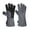 Black, variant on 500 Heat Resistant Oven Gloves Mitts Baking BBQ Gloves For Grill Heat Insulation Leather Forging Welding Gloves ,Wide Range